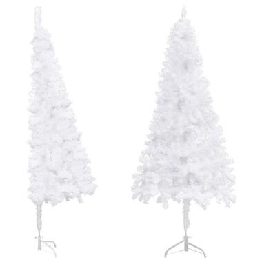 vidaXL Kunstkerstboom hoek 210 cm PVC wit product