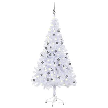 vidaXL Kunstkerstboom met verlichting en kerstballen 380 takken 150 cm product