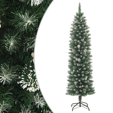 vidaXL Kunstkerstboom smal met standaard 180 cm PVC product