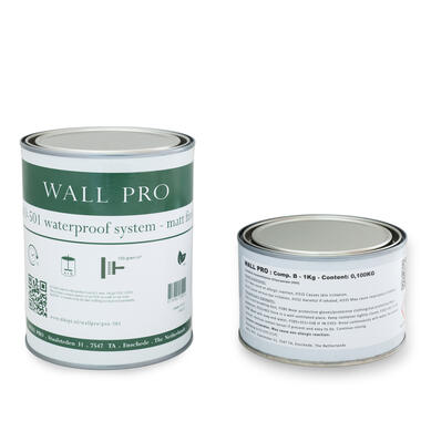 Wallpro - waterproof system matt - transparant - 1 kg - PRO501 product