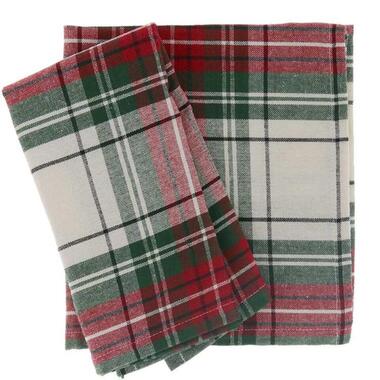 Unique Living - Servet Xmas Tartan - 40x40cm - White product