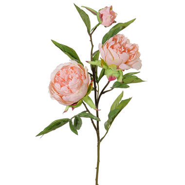 Topart Kunstbloem pioenroos Spring Dream - licht roze - 73 cm product