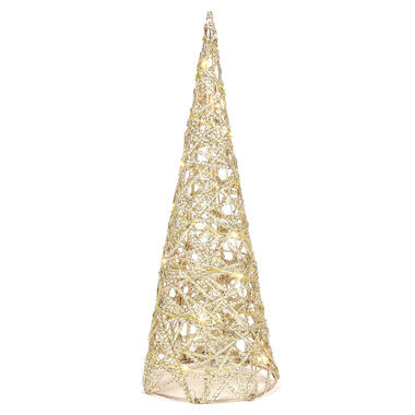 Countryfield kerstverlichting piramide - H40 cm - goud product