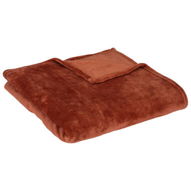 Atmosphera Plaid - terracotta - polyester - 130 x 180 cm product