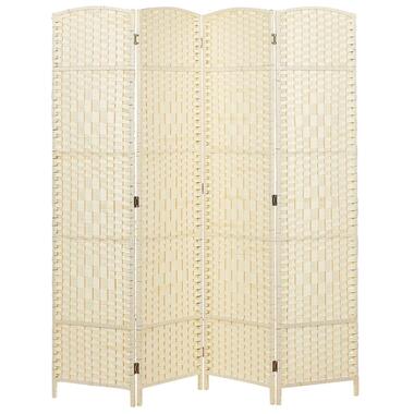 LAPPAGO - Kamerscherm - Beige - Hout