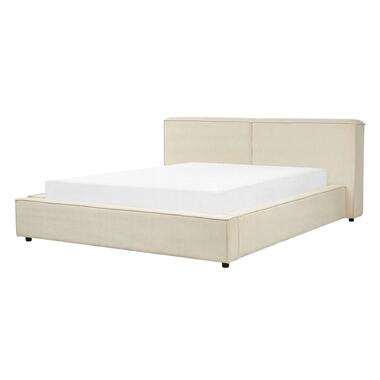 LINARDS - Bed - Beige - 160 x 200 cm - Corduroy product