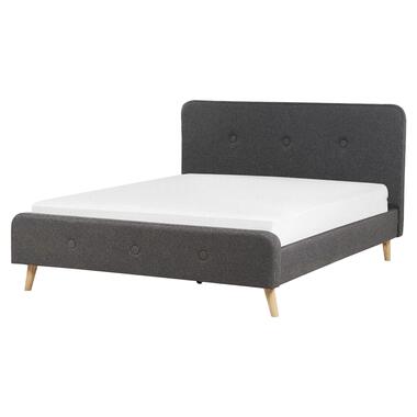 RENNES - Tweepersoonsbed - Grijs - 160 x 200 cm - Polyester product
