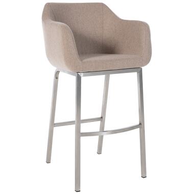 CLP Barkruk Monea roestvrij staal Frame - Vilt - taupe product