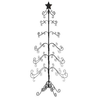 vidaXL Kerstdecoratie kerstboom 215 cm metaal zwart product