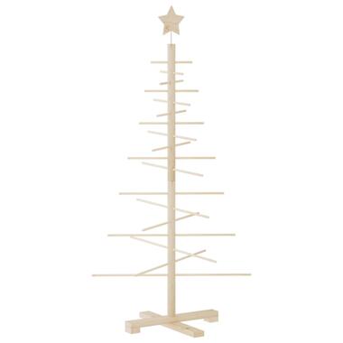 vidaXL Kerstdecoratie kerstboom 125 cm massief grenenhout product