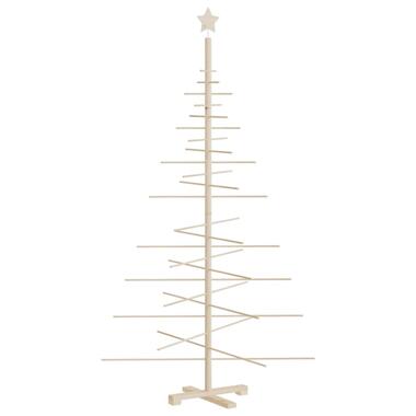 vidaXL Kerstdecoratie kerstboom 180 cm massief grenenhout product