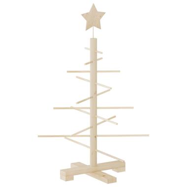 vidaXL Kerstdecoratie kerstboom 75 cm massief grenenhout product