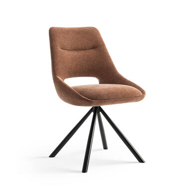 Furnihaus Eetkamerstoelen set van 4 - Tosca - Roestbruin - Stof product