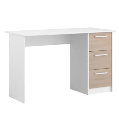 Parisot Bureau Infino met 3 lades - wit/eik product