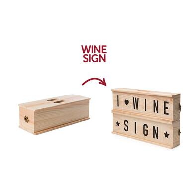 Rackpack Wine Sign - Wijn box en Letterbox product