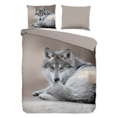 Pure Dekbedovertrek "Wolf" - Taupe - (200x200/220 cm) - Microfiber product