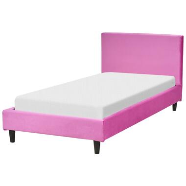 FITOU - Eenpersoonsbed - Roze - 90 x 200 cm - Fluweel product