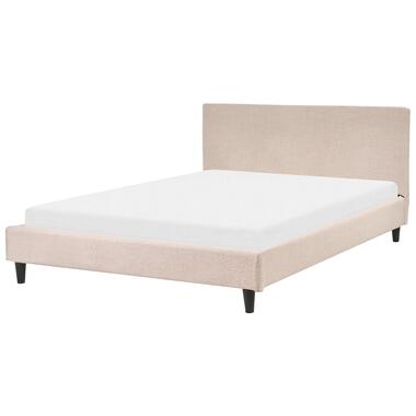 FITOU - Tweepersoonsbed - Beige - 140 x 200 cm - Polyester product