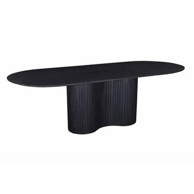 Eettafel Ovaal 240cm - Zwart - Hout - Eettafel Ava product
