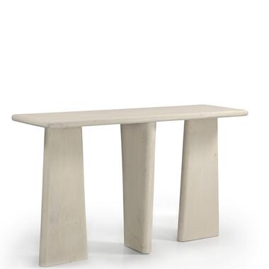 Sidetable Beige - Mangohout - 130 cm - Sidetable Chiara product