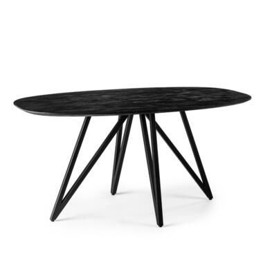 Vurna - Dotan eettafel ovaal 160x90 cm - zwart product