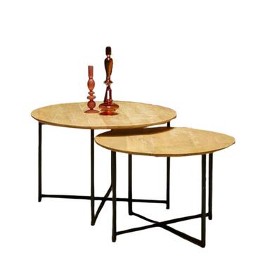 Furndea Salontafel Tarlinger set van 2 60x60x40cm, 70x70x45cm product