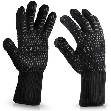 Krumble Hittebestendige oven handschoen - Zwart - Set van 2 product