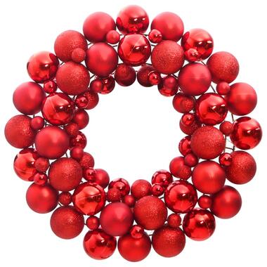 vidaXL Kerstkrans 45 cm polystyreen rood product