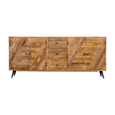 Mangohoutonline - Dressoir Alamo 200cm Rechthoekig - Bruin - Mahom product