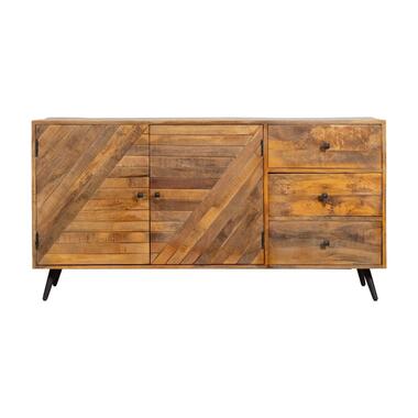 Mangohoutonline - Dressoir Alamo 165cm Rechthoekig - Bruin - Mahom product