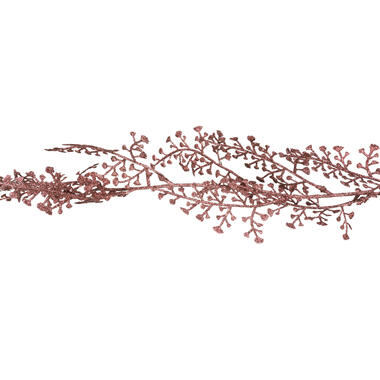 Cosy at Home kerstboom slinger - roze - 180 cm - kunststof product