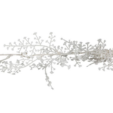 Cosy at Home kerstboom slinger - wit - 180 cm - kunststof product