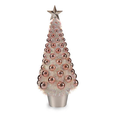 Krist+ kunst kerstboom - klein - roze - 60 cm product