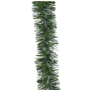 Decoris kerstslinger - groen/transparant - 270 x 7,5 cm - lametta product