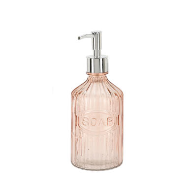 Zeeppompje - glas - oud roze - soap - 21 cm product