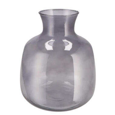 DK Design Bloemenvaas Mira - fles vaas - smoke glas - D24 x H28 cm product