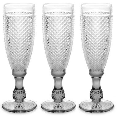 Vivalto Prosecco/champagneglazen - glas - set 6x stuks - 185 ml product