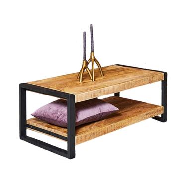 Furndea Salontafel Odeon industrieel met onderblad 110x60x45cm product