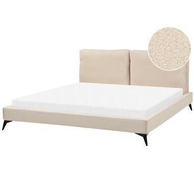 MELLE - Tweepersoonsbed - Beige - 180 x 200 cm - Bouclé product