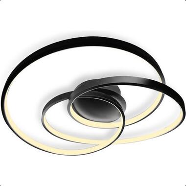 Goliving Spiraal Plafondlamp - Plafonnière - LED - 35w - Ø63cm - Zwart product