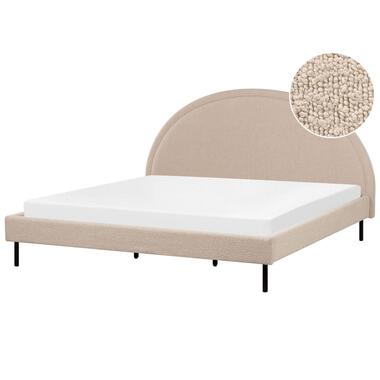 MARGUT - Bed - Beige - 180 x 200 cm - Bouclé product