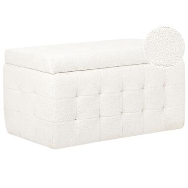 MICHIGAN - Ottomaan - Wit - Bouclé