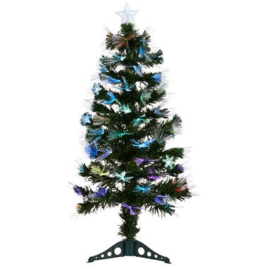 Krist+ kunst kerstboom - fiber optic - H90 cm - met LED verlichting product