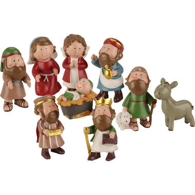 Christmas Decoration kerststal beeldjes voor kinderen - H8 cm product