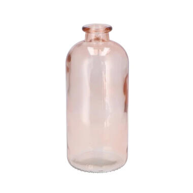 DK Design Bloemenvaas fles model - perzik roze - D11 x H25cm product