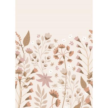 ESTAhome fotobehang - bloemen - beige, terracotta en roze - 2 x 2.79 m - 159410 product