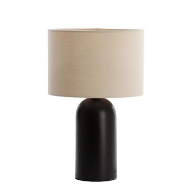 Tafellamp Evin - Linnen/Zwart - 30x30x47cm product