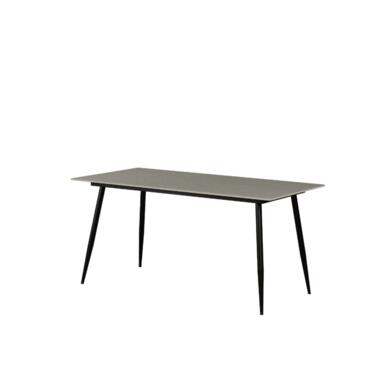 Eettafel Jules 150x80 cm marmerlook grijs - Stoneware - Grijs product