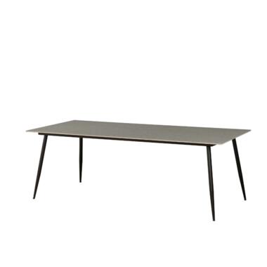 Eettafel Jules 210x100 cm marmerlook grijs - Stoneware - Grijs product