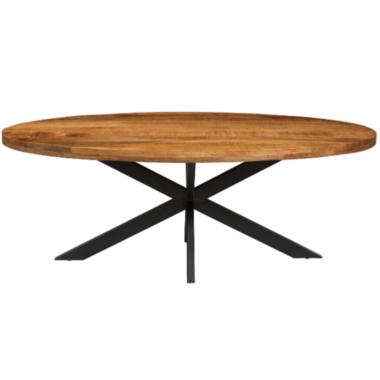 Rousseau Mango Houten ovalen tafel Alexa - metalen frame - 200 cm product